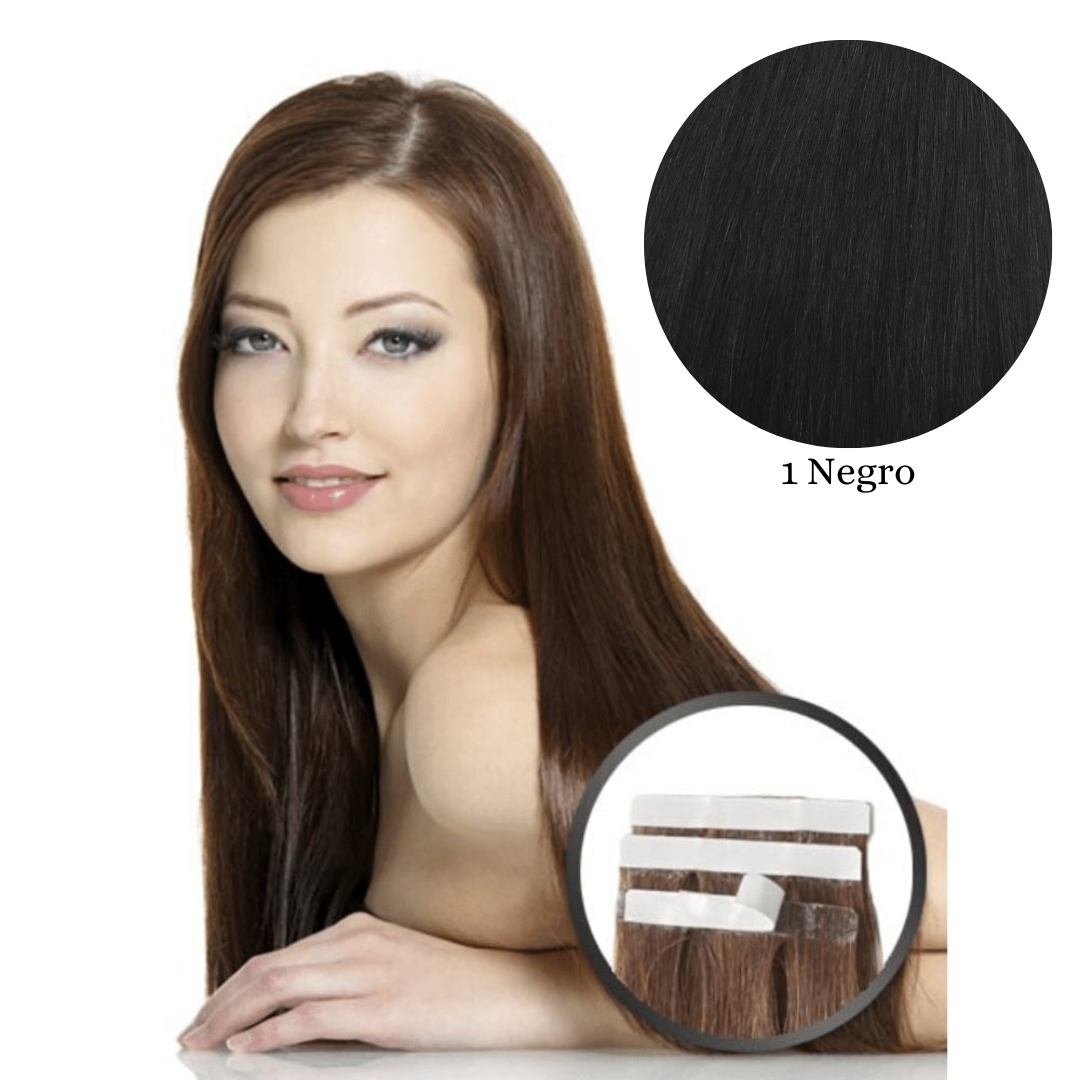 Extensiones  cabello natural adhesivas By Elegance