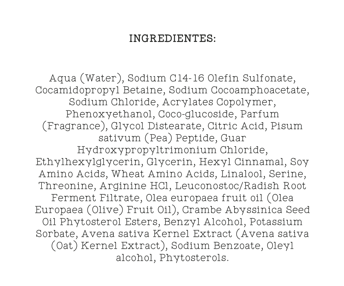 Champú reconstrucción con  semilla de abyssinica by Mimare