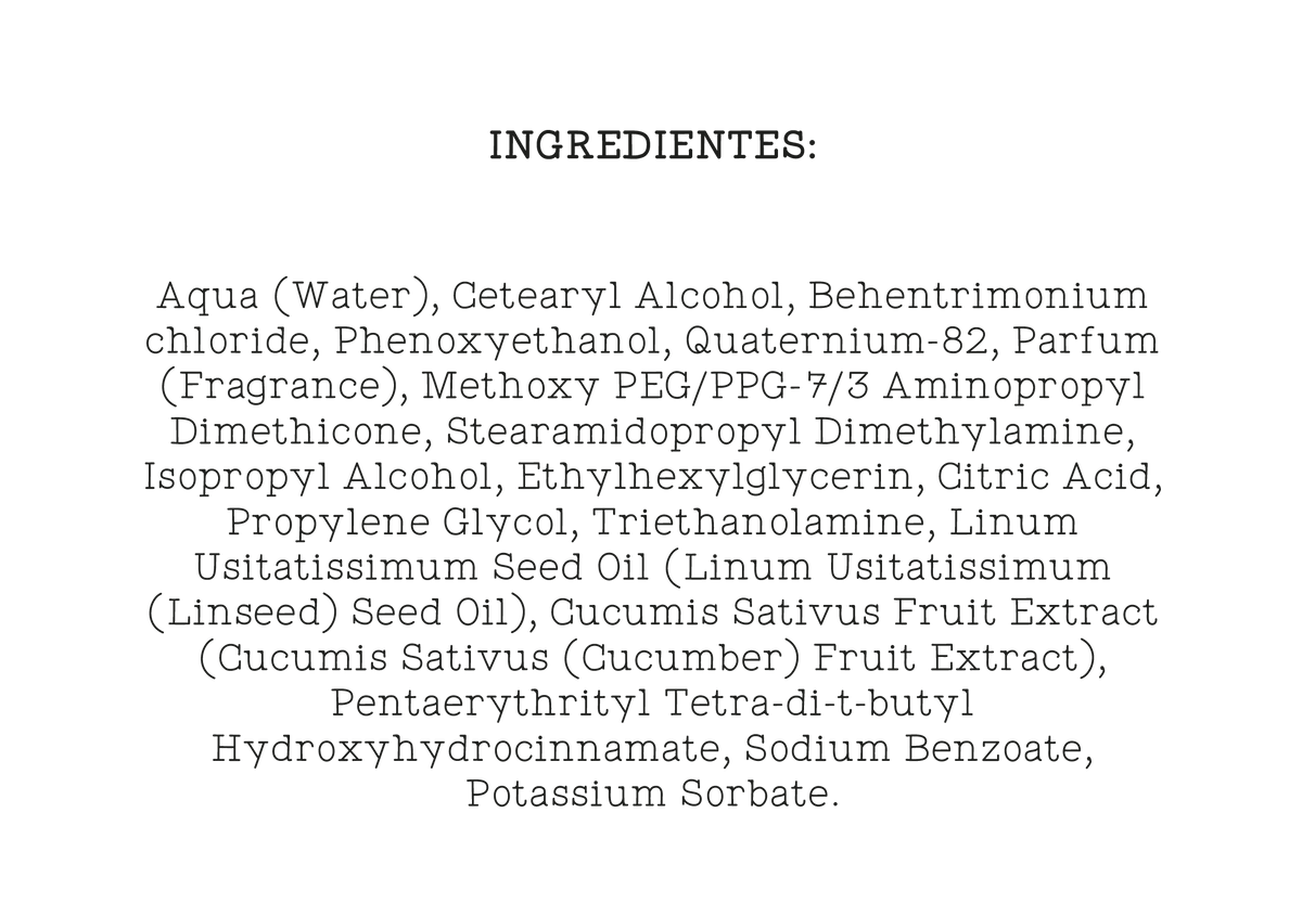 Leave-In crema hidratación sin aclarado by Mimare