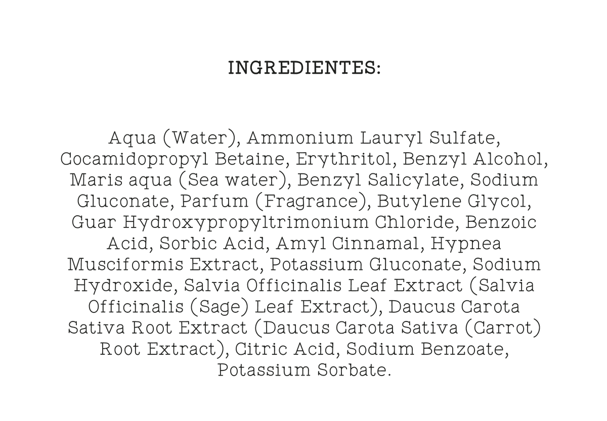 Champú Uso frecuente  con agua de zanahoria by Mimare