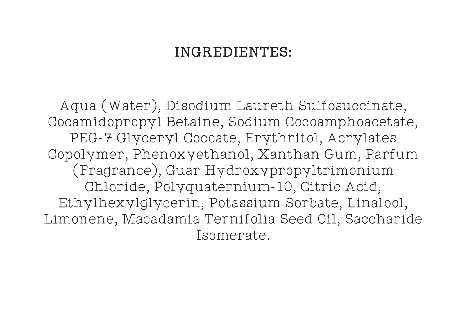 Champú Anti-Frizz con aceite de macadamia by Mimare