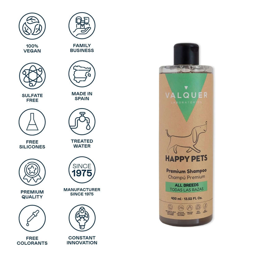 Champu de mascotas Happy pets By Valquer