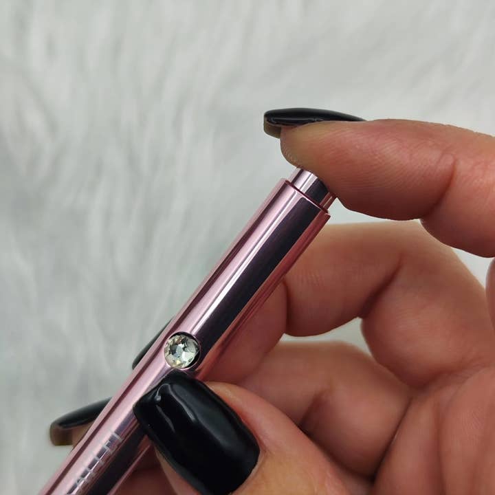 Pincel Nail Art Retráctil Rosa Oro 7 mm