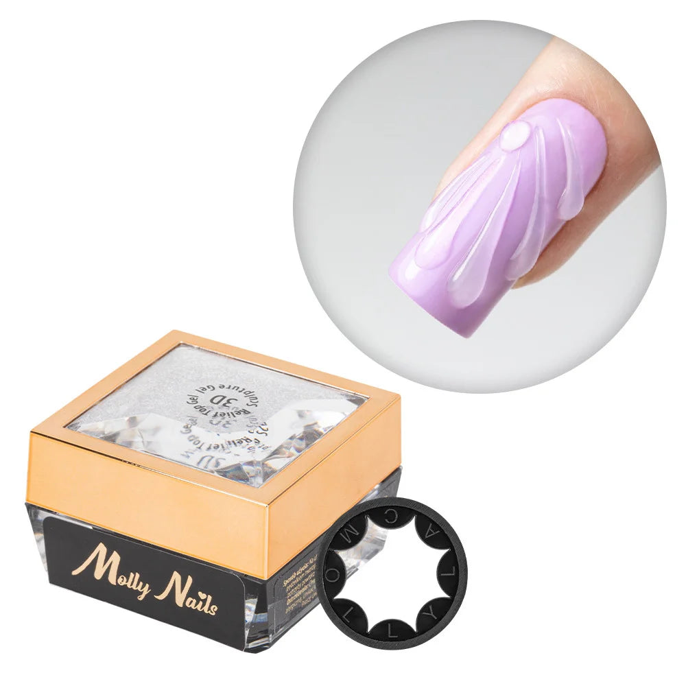 Gel 3D para decoración de uñas BY Molly Lac