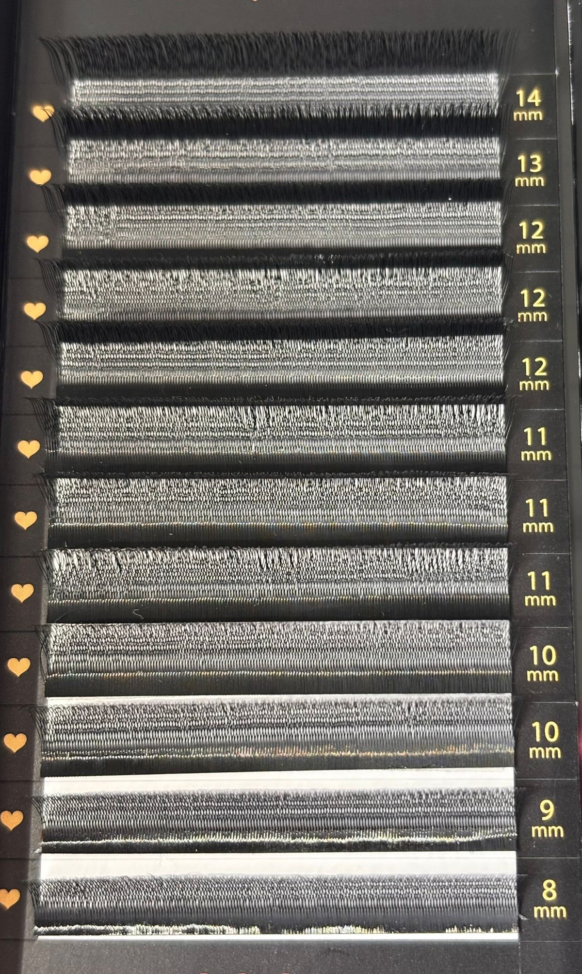 Extensiones de pestañas curva C