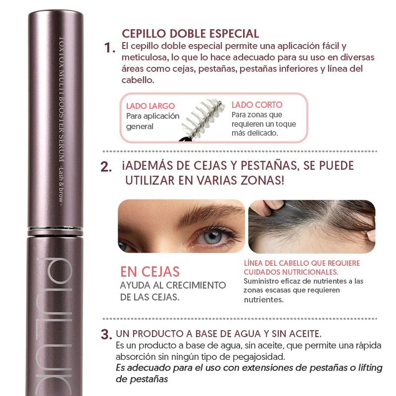 Serum crecimiento de pestañas y cejas By Puluk