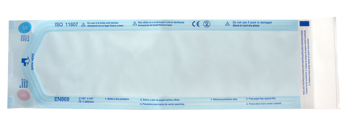 Saco/bolsa autosellado para esterilización