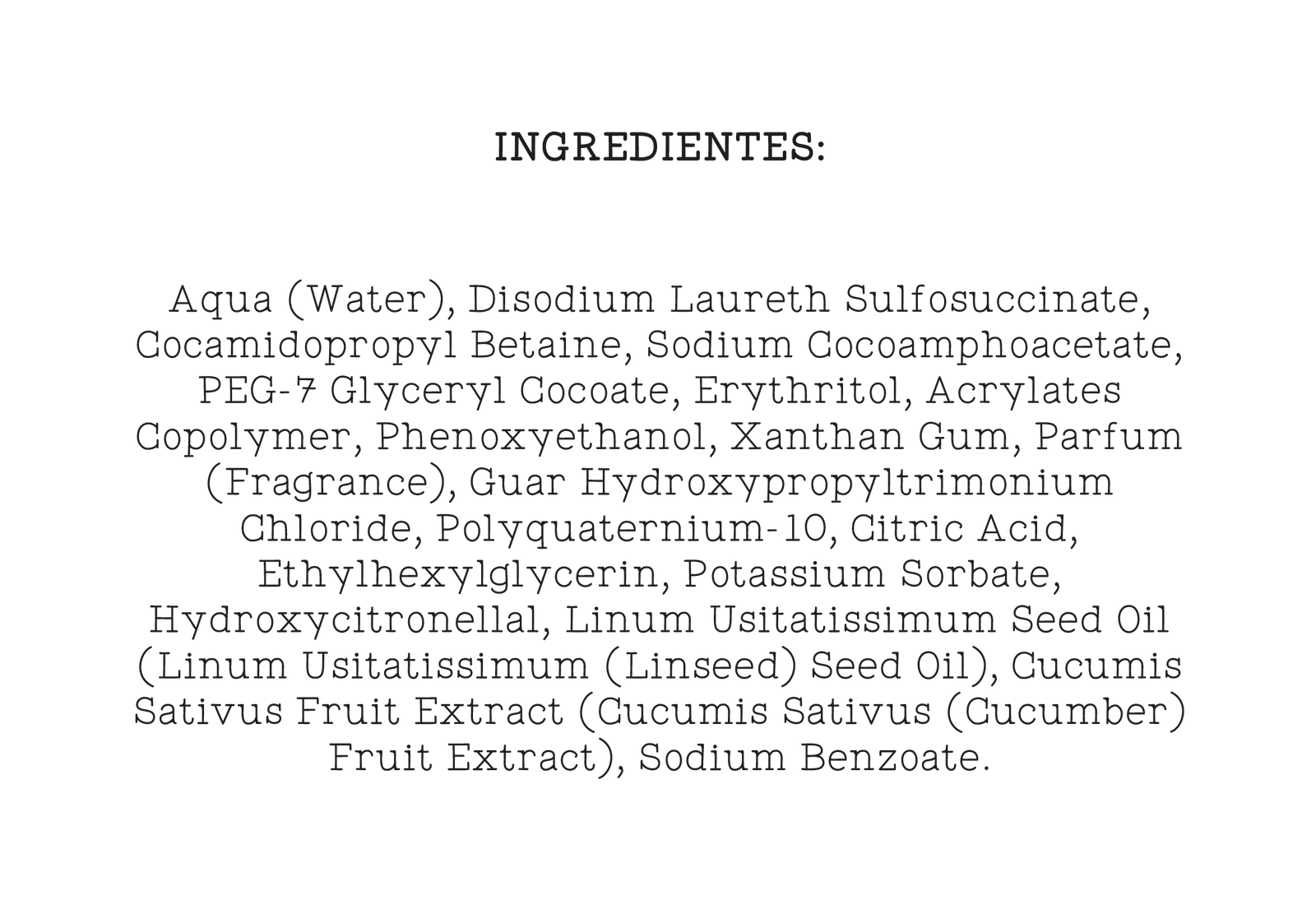 Champú hidratante con agua de pepino by Mimare