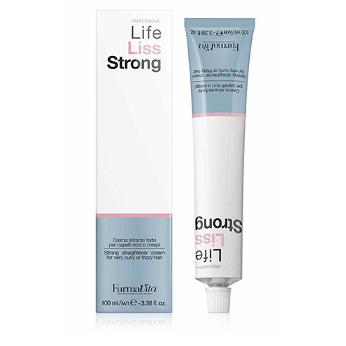 Life LissCrema alisante fuerte para cabello rizado o crespo, natural ó con permanente By Farmavita