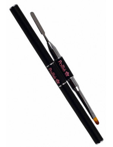 Pincel para gel y acrygel con espátula By Pollié