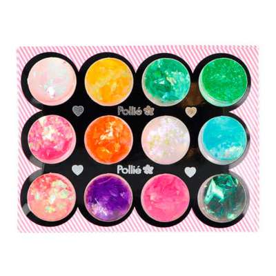 Set glitter sirena 12 colores By  Pollie